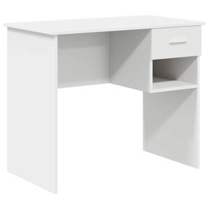 vidaXL Birou Alb 90 x 49 x 75 cm Lemn prelucrat