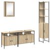 vidaXL Set de mobilier pentru baie 4 pcs Stejar Sonoma Lemn compozit
