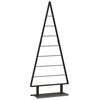 vidaXL Pom de Crăciun din metal Negru 125,5 cm Oțel