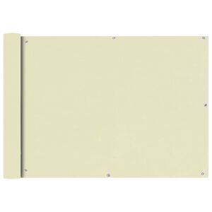 vidaXL Prelată balcon din material textil oxford, 75 x 600 cm, bej
