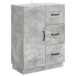 vidaXL Bufet cu sertar Gri Beton 66 x 34,5 x 87 cm Lemn prelucrat
