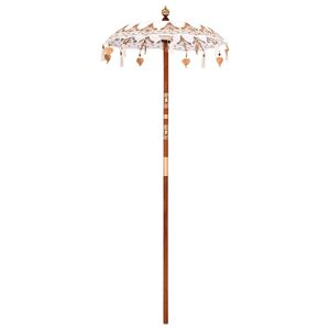 vidaXL Parasol Balinez Crem 125 x 125 x 260 cm