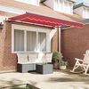vidaXL Cortina Retractabilă Manual Roșu 350 x 200 cm țesătură