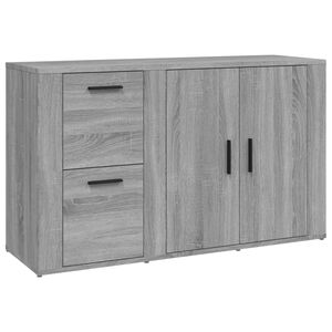 vidaXL Servantă, gri sonoma, 100x33x59,5 cm, lemn compozit
