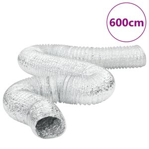 vidaXL Conductă de ventilație, 6 m, &Oslash;10 cm, aluminiu