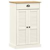 vidaXL Dulap de pantofi VIGO, alb, 60x35x96 cm, lemn masiv de pin