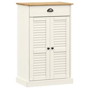 vidaXL Dulap de pantofi VIGO, alb, 60x35x96 cm, lemn masiv de pin
