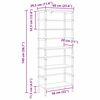 vidaXL Raft pentru cărți Lemn Vechi 60 x 29,5 x 149 cm Lemn compozit