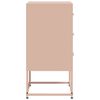 vidaXL Noptieră, roz, 36x39x78 cm, oțel