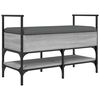 vidaXL Bancă de pantofi, gri sonoma, 85,5x42x57,5 cm, lemn prelucrat