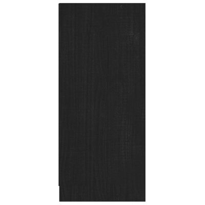 vidaXL Servantă, negru, 70x33x76 cm, lemn de pin
