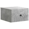 vidaXL Dulap de noapte suspendat cu sertar Gri Beton 33 x 34,5 x 20 cm