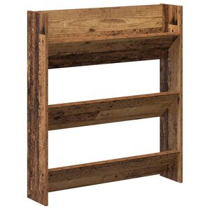 vidaXL Pantofar de perete, lemn vechi, 80x18x90 cm, lemn prelucrat