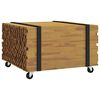 vidaXL Masă de cafea Maro 60 x 60 x 38 cm Lemn solid de tec
