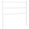 vidaXL Tăblie de pat de schimb metalică, alb, 107 cm