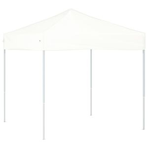 vidaXL Cort pliabil pentru petrecere, alb, 2x2 m