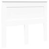 vidaXL Pat cu storage cu headboard Alb 120 x 200 cm Lemn compozit