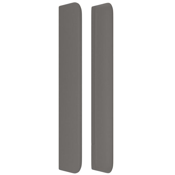 vidaXL Tăblie de pat cu aripioare, gri , 93x16x118/128 cm, piele eco