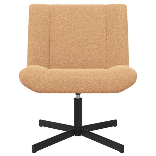 vidaXL Scaun pivotant Bej 63 x 75 x 76 cm Piele de Oaie