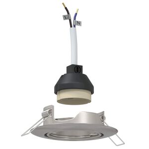 vidaXL Spot 6 pcs Argintiu 9 x 9 x 2.5 cm Metal