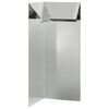 vidaXL Gard pentru melci 10 x 10 x 25 cm Oțel Galvanizat Argintiu