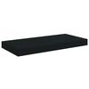 vidaXL Rafturi de perete suspendate, 4 buc., negru, 50x23x3,8 cm, MDF