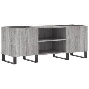 vidaXL Dulap pentru discuri gri sonoma, 121x38x48 cm, lemn prelucrat