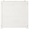 vidaXL Jardiniere de grădină 2 buc. alb 60x60x60 cm lemn masiv pin