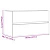 vidaXL Dulap pentru baie stejar artizanal 80x38,5x45 cm lemn prelucrat