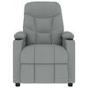 vidaXL Fotoliu de masaj, gri deschis, material textil