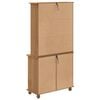 vidaXL Hutch ASKIM maro miere 91 x 40 x 184 cm Lemn masiv de pin