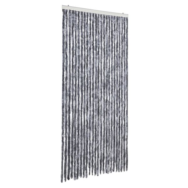 vidaXL Perdea pentru insecte, argintiu, 100x200 cm, chenille