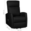 vidaXL Fotoliu cu ridicare, negru, piele ecologică