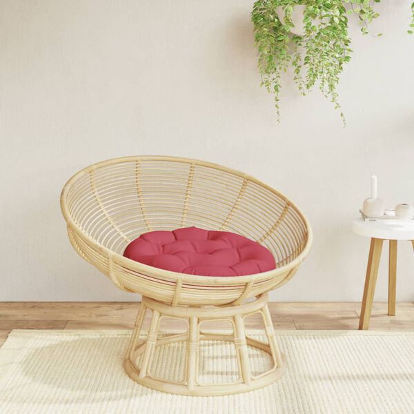 vidaXL Pernă rotundă, roșu vin, &Oslash; 60 x11 cm, țesătură Oxford