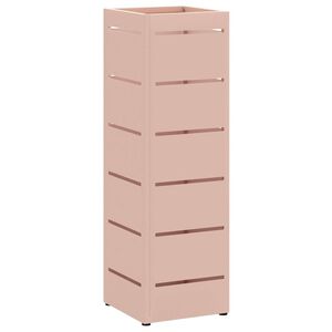 vidaXL Stand pentru Umbrele de Plouă Roz 15,5 x 15,5 x 49 cm Oțel