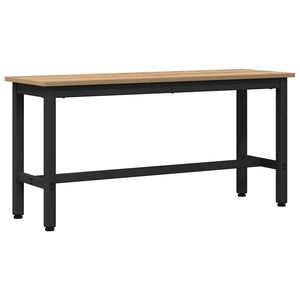 vidaXL Bancă de Dining 100 x 32,5 x 48,5 cm Lemn ingineresc și oțel