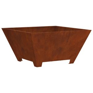 vidaXL Bol de foc Ruginit 80 x 80 x 40 cm
