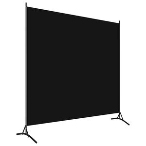 vidaXL Separator de cameră, negru, 175x180 cm, textil