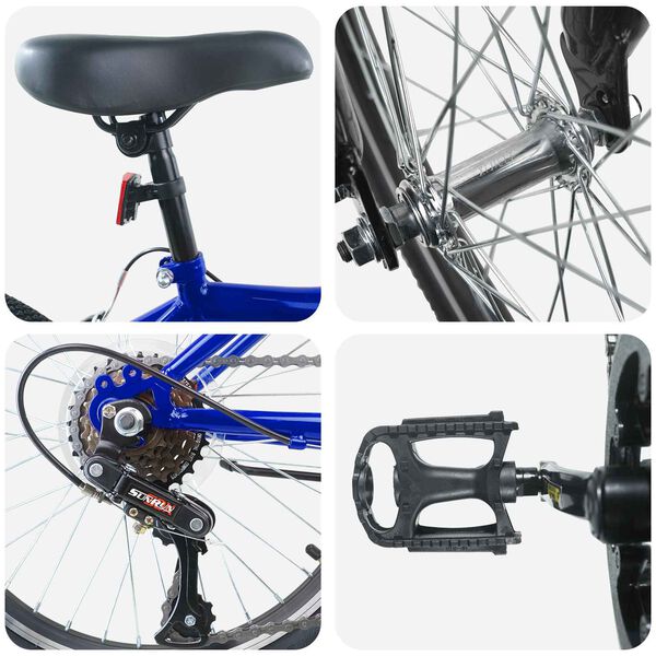 vidaXL Bicicletă pentru Copii 20 Inci 6-Speed pentru 6-11 ani