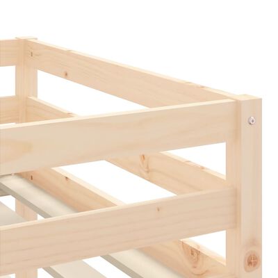 vidaXL Pat etajat de copii cu scară, 80x200 cm, lemn masiv pin