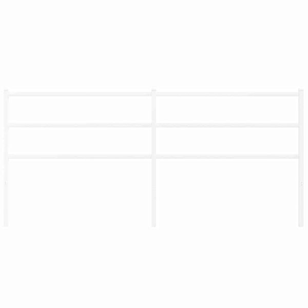 vidaXL Tăblie de pat de schimb metalică, alb, 193 cm