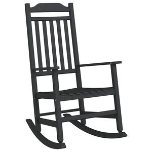 vidaXL Scaun balansoar Negru 84 x 65 x 114 cm Rășină