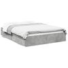 vidaXL Cadru de pat cu sertare, gri beton, 150x200 cm, lemn prelucrat