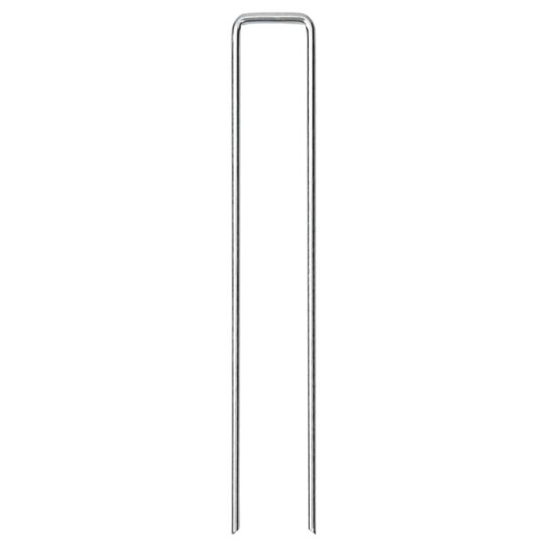 vidaXL Țăruși de păm&acirc;nt &icirc;n formă de U 50 buc. 20x3,5cm oțel galvanizat