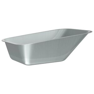 vidaXL &Icirc;nlocuire tavă pentru roabă Argintiu 88 x 60 x 32 cm