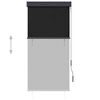 vidaXL Jaluzea tip rulou de exterior, antracit, 80 x 250 cm