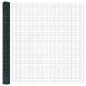 vidaXL Gard din s&acirc;rmă sudată Verde 1.6 x 10 m