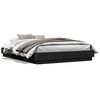 vidaXL Cadru de pat, negru, 150x200 cm, lemn prelucrat