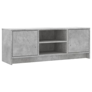 vidaXL Comodă TV, gri beton, 102x30x37,5 cm, lemn prelucrat
