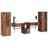 vidaXL Set de mobilier pentru baie 5 buc. Lemn vechi